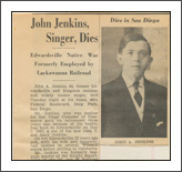 John Arthur Jenkins Obituary