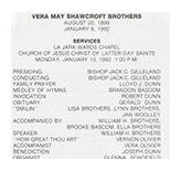  Funeral Program
