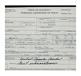 Death Certificate