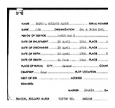 Military Record